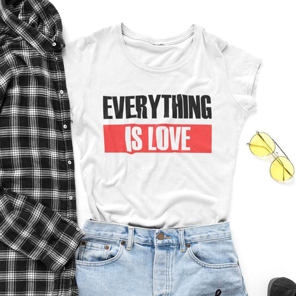 Everything is Love Beyonce Shirt Beyonce Jay-Z Fan Gift On the Run OTR Summer Short Sleeve Shirt Top Tees