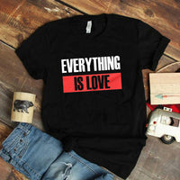 Everything is Love Beyonce Shirt Beyonce Jay-Z Fan Gift On the Run OTR Summer Short Sleeve Shirt Top Tees